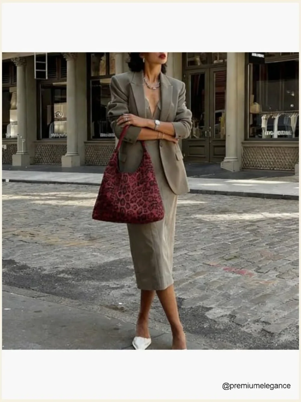 Leopard Print Suede Tote Bag, Faux Suede Hobo Handbag, Slouchy Shoulder Bag